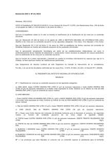 Resolución INV C. Nº 61/2012 Mendoza, 28/12/2012