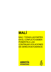 malí: todas las partes en el conflicto deben poner fin a las continuas