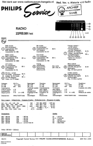 Page 1 Met dank aan www.radiomuseumhengelo.nl PHILIPS , W