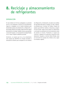 8. Reciclaje y almacenamiento de refrigerantes