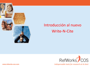 Introducción al nuevo Write-N-Cite