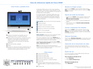 Guía de referencia rápida de Cisco DX80