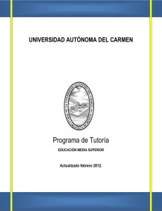 Departamento de Tutor&iacute;a - Universidad Aut&oacute;noma del Carmen