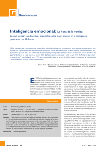 PDF Inteligencia emocional: La hora de la verdad.