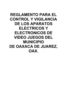 REGLAMENTO PARA EL CONTROL Y VIGILANCIA DE LOS