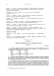 Normas colorimétricas para la televisión en color