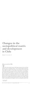 Page 1 Changes in the sociopolitical matrix and development in