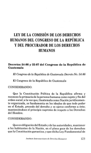 ley de la comisión de los derechos humanos del congreso de la