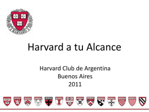 harvard a tu alcance - Harvard Club de Argentina