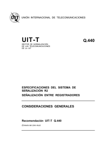UIT-T Rec. Q.440 (11/88) Consideraciones generales