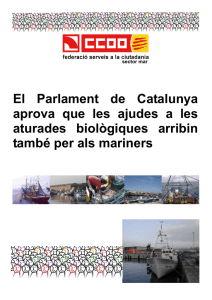 El Parlament de Catalunya aprova que les ajudes a les aturades