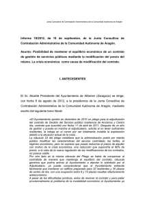 Informe 18/2012 - Gobierno de Aragón