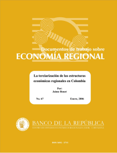 La terciarización de las estructuras económicas regionales en