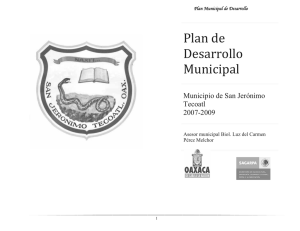 Plan de Desarrollo Municipal - Transparencia Presupuestaria