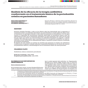 Análisis de la eficacia de la terapia antibiótica coadyuvante en el