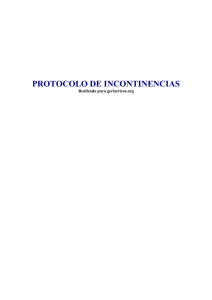 protocolo de incontinencias