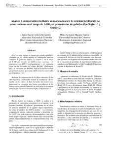 Análisis y comparación mediante un modelo teórico de emisión