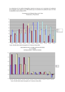 Las estimaciones de los cambios demográficos muestran un