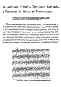 pdf Declaración de independencia de Cundinamarca, 16 julio 1813