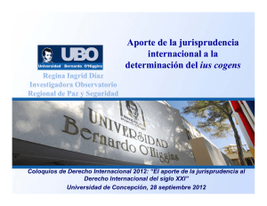 Aporte de la jurisprudencia internacional a la determinación del ius