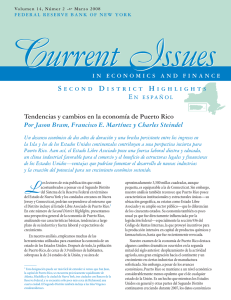 Tendencias y cambios en la economía de Puerto Rico