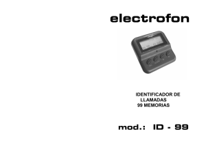 Identificador de Llamadas ELECTROFON ID-99