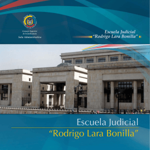 Escuela Judicial “Rodrigo Lara Bonilla”