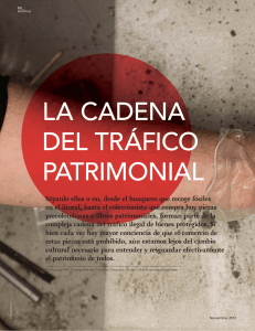 la cadena del tráfico patrimonial