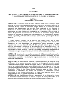 LEY "5 DE JUNIO" QUE REGULA LA PRESTACIÓN DE SERVICIOS