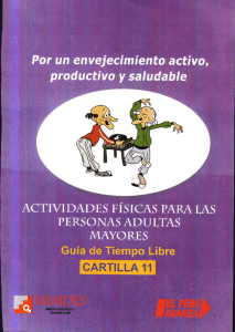 Cartilla N°11 - Actividades físicas para las personas adultas mayores.