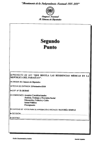 proyecto de ley: “que regula las residencias médicas en la república