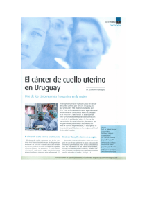 El cáncer de cuello uterino en el Uruguay