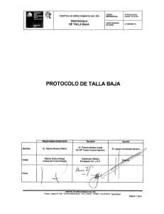 Talla Baja - Servicio de Salud Metropolitano Norte