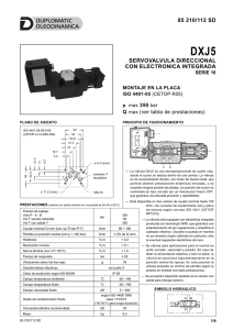 servovalvula direccional con electronica integrada 85 210/112 sd