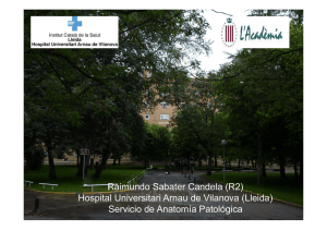Raimundo Sabater Candela (R2) Hospital Universitari Arnau de