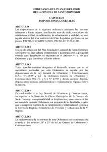 ordenanza del plan regulador - Municipalidad de Santo Domingo