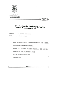 Tabla Sesión ºrdinaria "º 3% - Ilustre Municipalidad de Angol