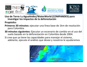 Uso de Terra-i y AguaAndes/WaterWorld (COMPANDES) para