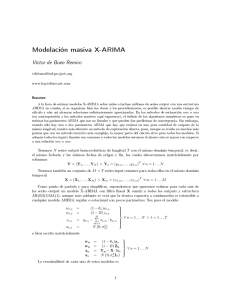 Modelación masiva X-ARIMA - TOL