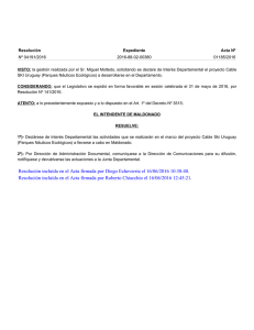 Resolución incluída en el Acta firmada por Diego Echeverria el 16