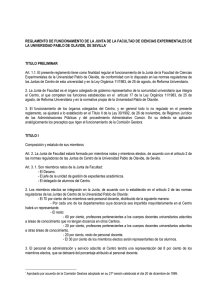 reglamento de funcionamiento de la junta de la facultad de ciencias