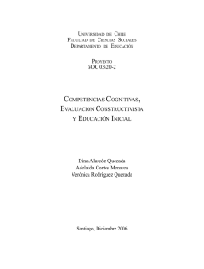 Competencias Cognitivas, Evaluación Constructivista y Educación