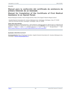 Manual para la confección del certificado de asistencia de