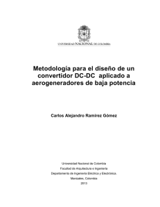Metodología para el diseño de un convertidor DC
