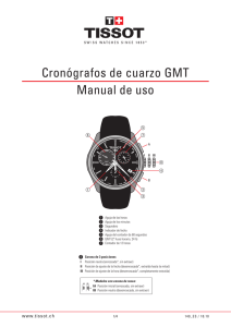 Cronógrafos de cuarzo GMT Manual de uso