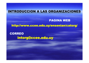 ORGANIZACIÓN - FCEA - Facultad de Ciencias Económicas y de