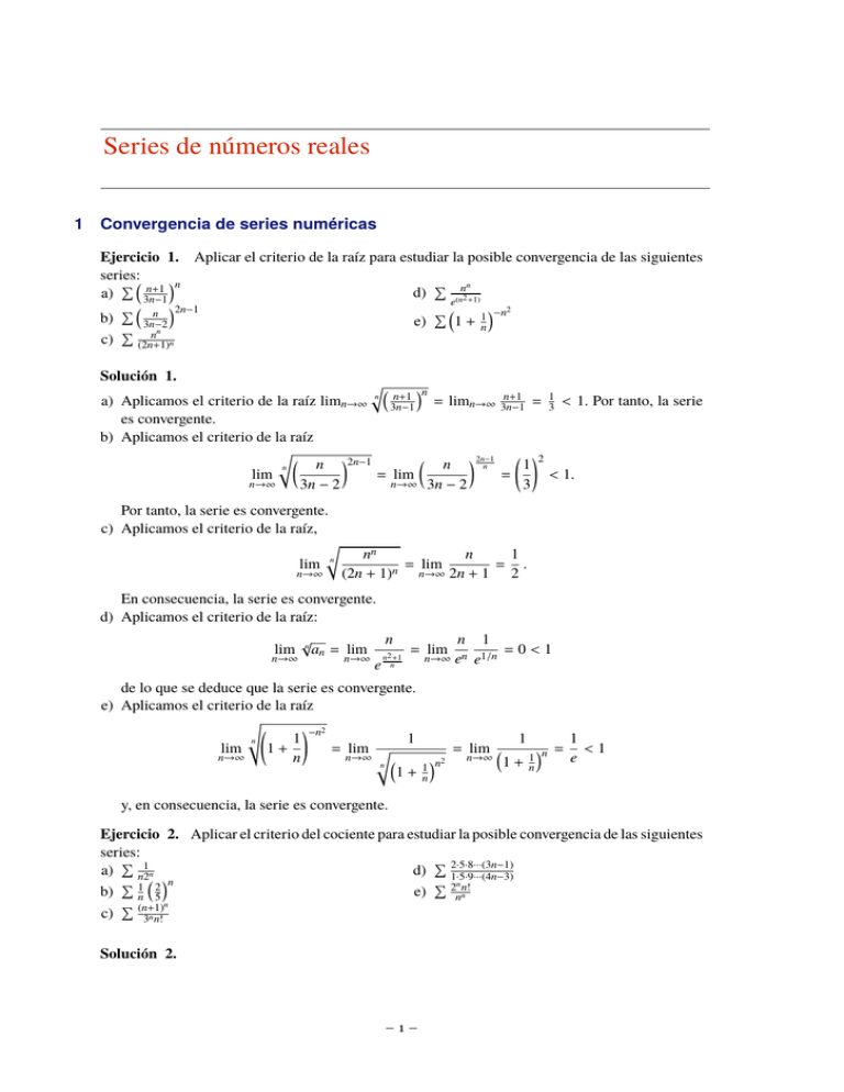 Series De Números Reales