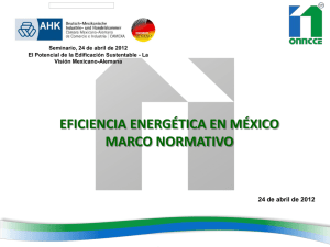 Eficiencia energética en México – Marco normativo