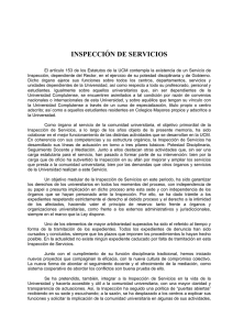 inspección de servicios - Universidad Complutense de Madrid