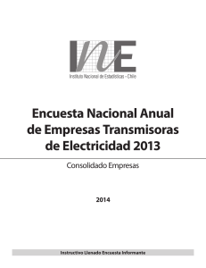 Encuesta Nacional Anual de Empresas Transmisoras de